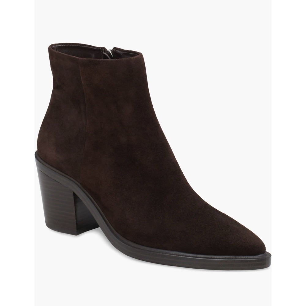 Vince Camuto Rinvalla Pointed Toe Brown Suede Ankle Boots Women's US Size 7